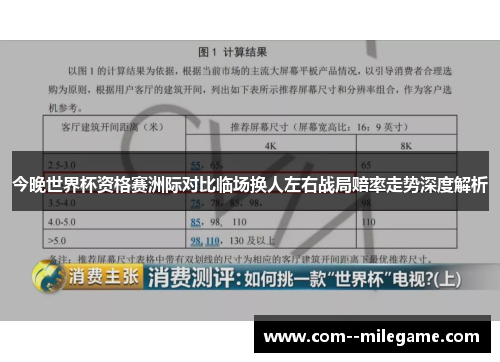 今晚世界杯资格赛洲际对比临场换人左右战局赔率走势深度解析 今晚世界杯资格赛洲际对比临场换人左右战局赔率走势深度解析
